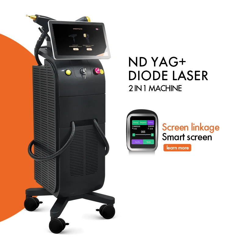 เครื่องกำจัดขนด้วยเลเซอร์ไดโอด ND YAG แบบอเนกประสงค์